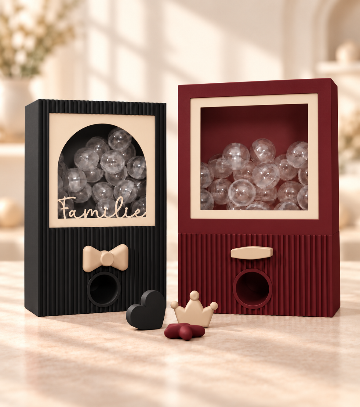 DIY Adventskalender Rahmen Foto Automat mit 24 Kugeln