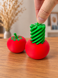 Montessori Tomate, Maiskolben, Spiegelei