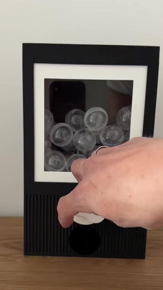 DIY Adventskalender Rahmen Foto Automat mit 24 Kugeln