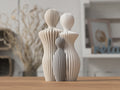 Familien Statue mit 1-5 Kinder und oder Hund und Katze